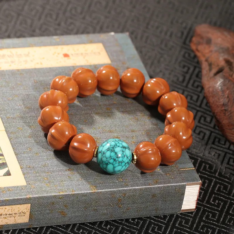 LIBALU Monkey Head Walnut Bracelets Unisex-10