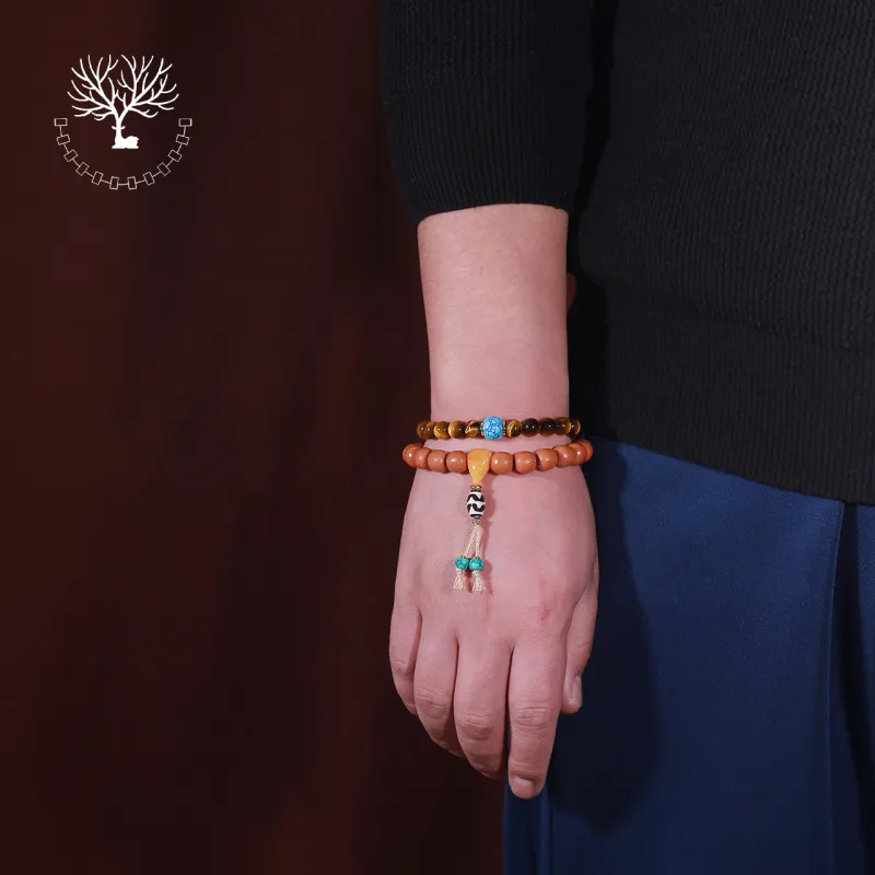 LIBALU Natural Tiger's Eye Stone Bracelets Unisex-1