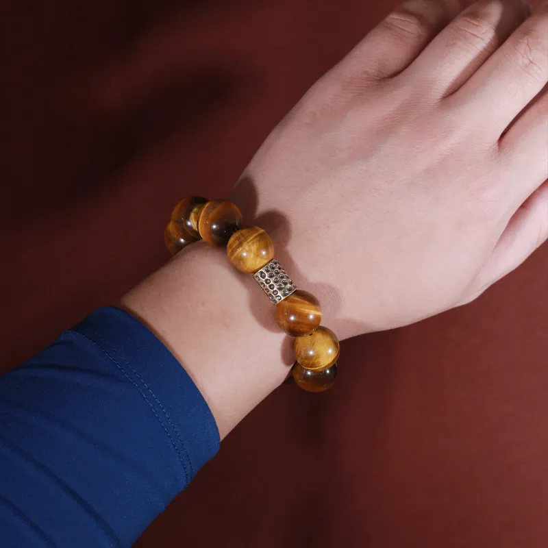 LIBALU Natural Tiger's Eye Stone Bracelets Unisex-11