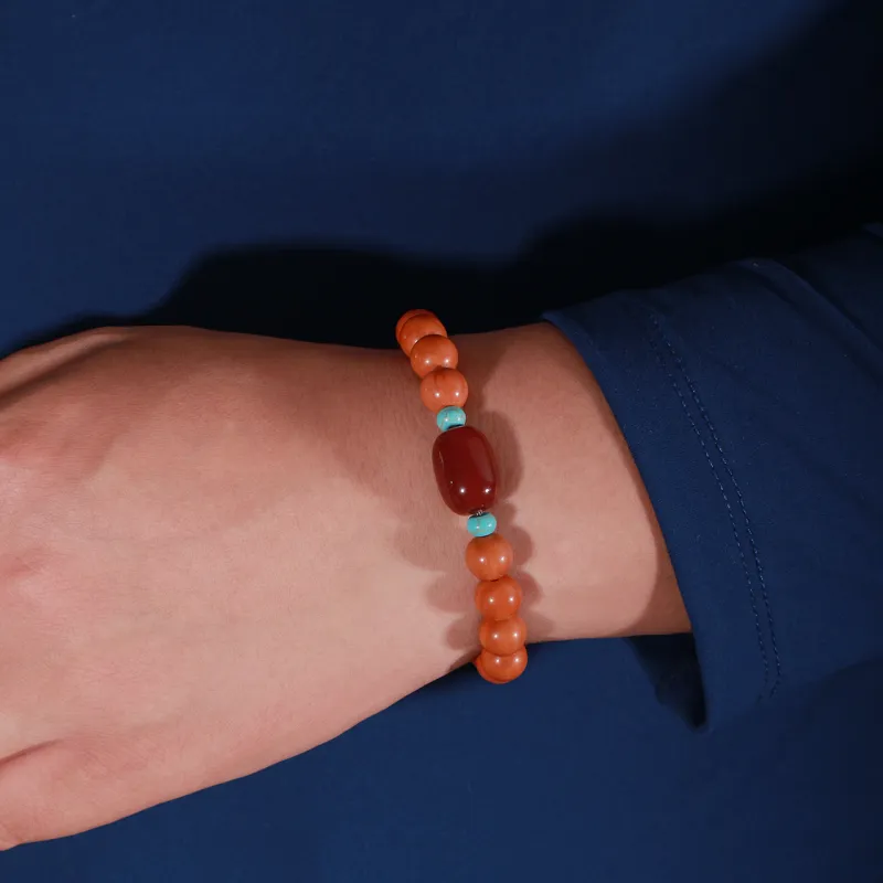 LIBALU Monkey Head Walnut Bracelets Unisex-12