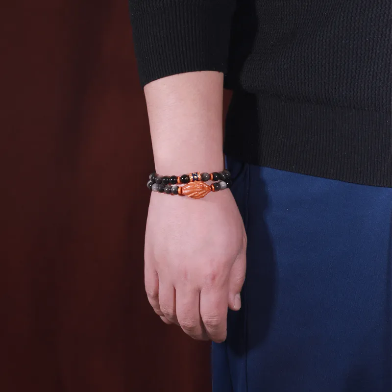 LIBALU Obsidian Bracelets Unisex-5
