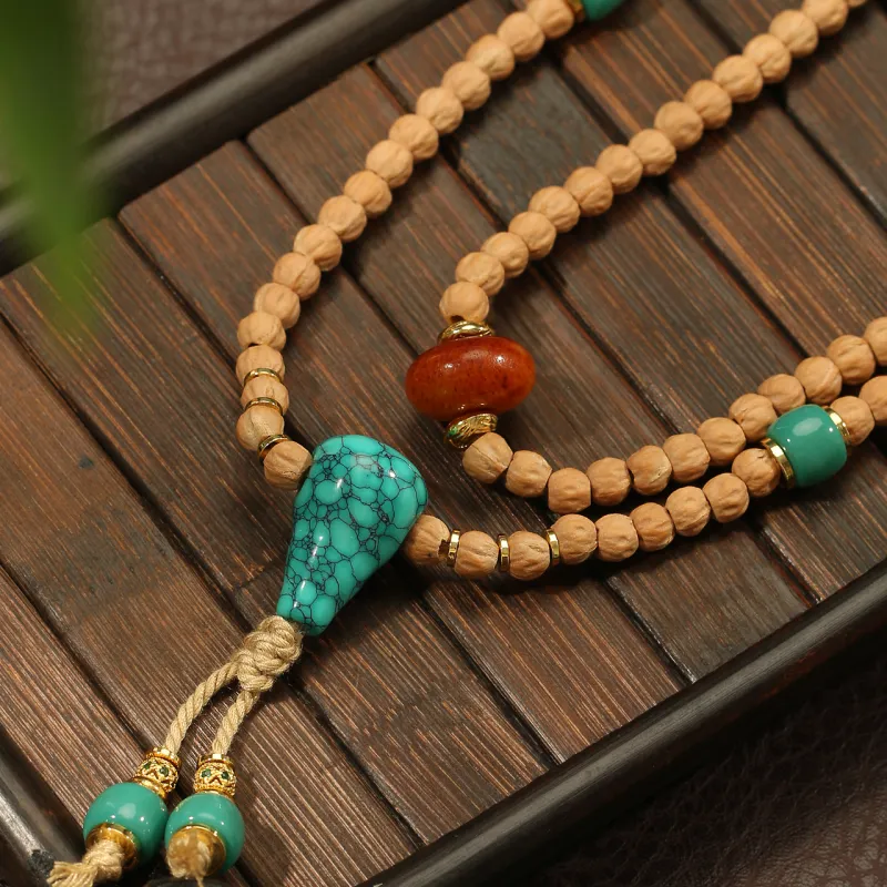 LIBALU Cacumen Platycladi Seeds Bodhi Bead Unisex-3