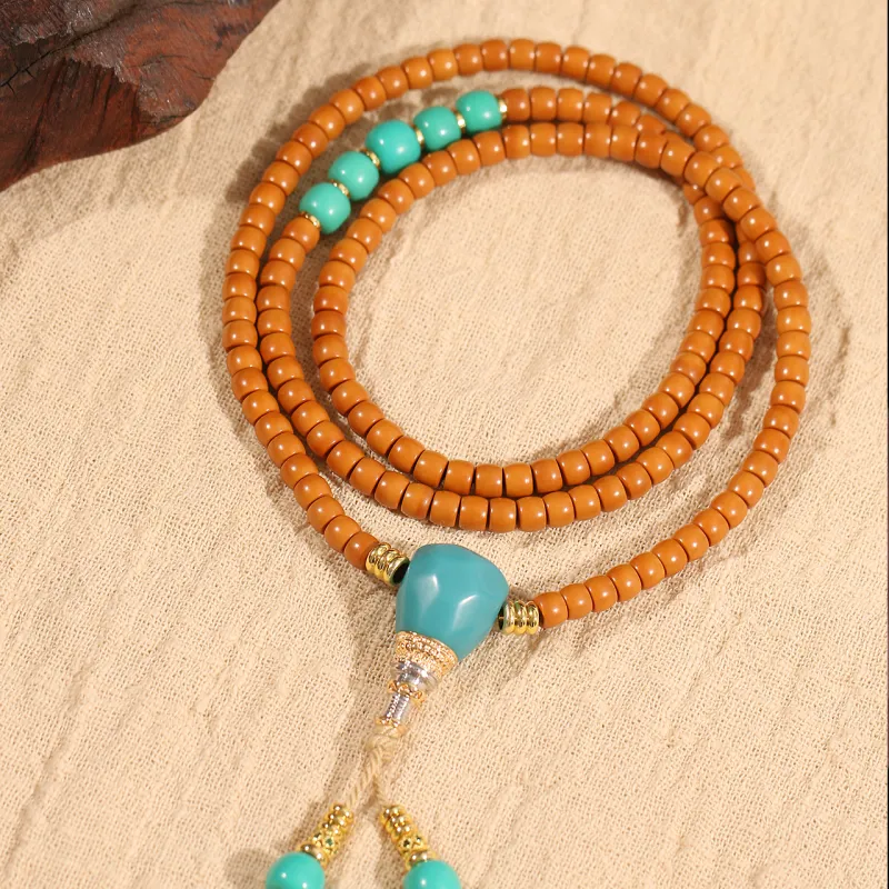 LIBALU Olive Pit Bead Chain Unisex-5