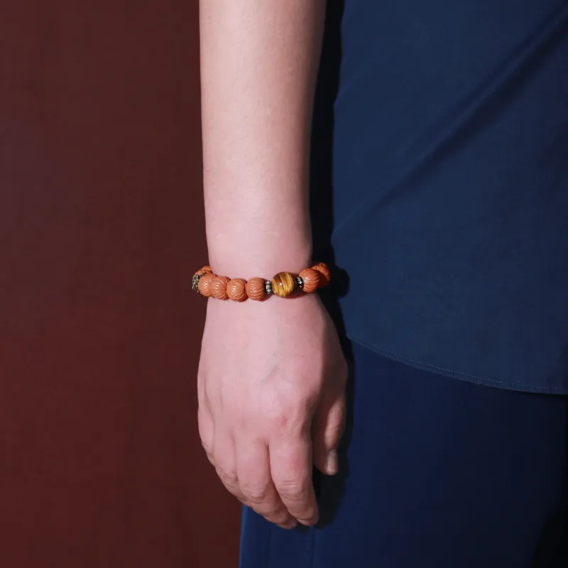 LIBALU Monkey Head Walnut Bracelets Unisex-1
