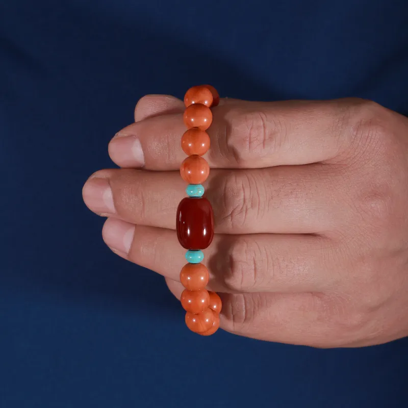 LIBALU Monkey Head Walnut Bracelets Unisex-2