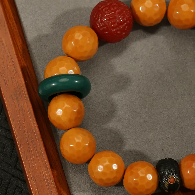 LIBALU Monkey Head Walnut Bracelets Unisex-7