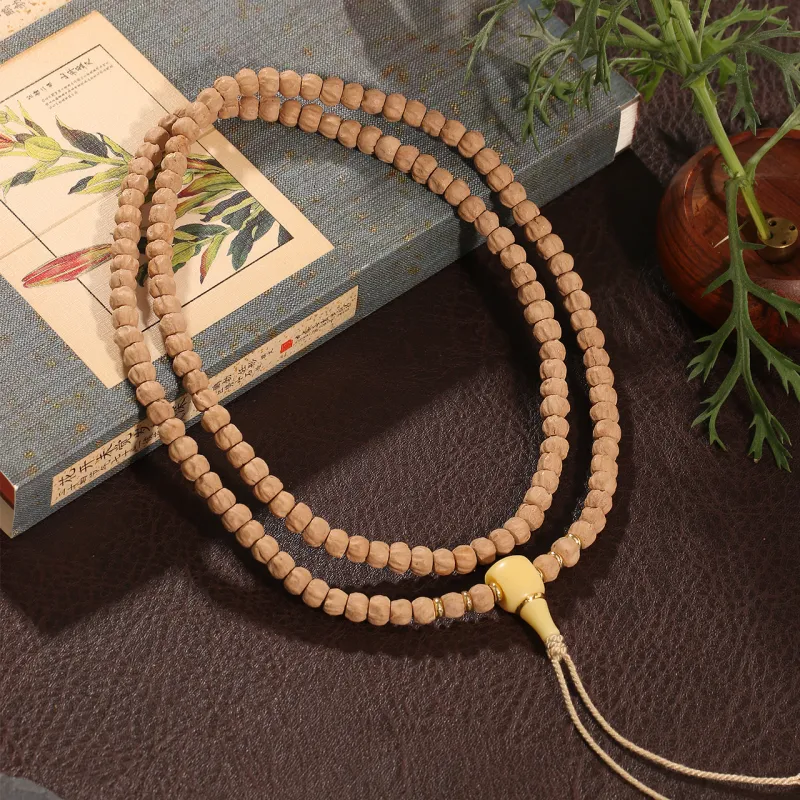 LIBALU Cacumen Platycladi Seeds Bead Chain Unisex-4