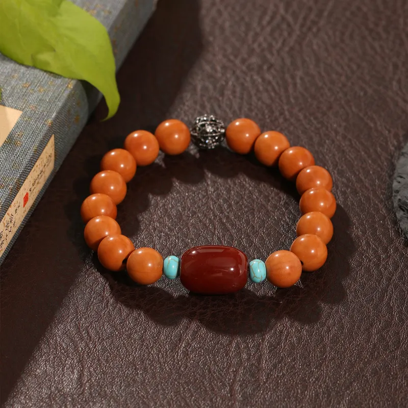 LIBALU Monkey Head Walnut Bracelets Unisex-4