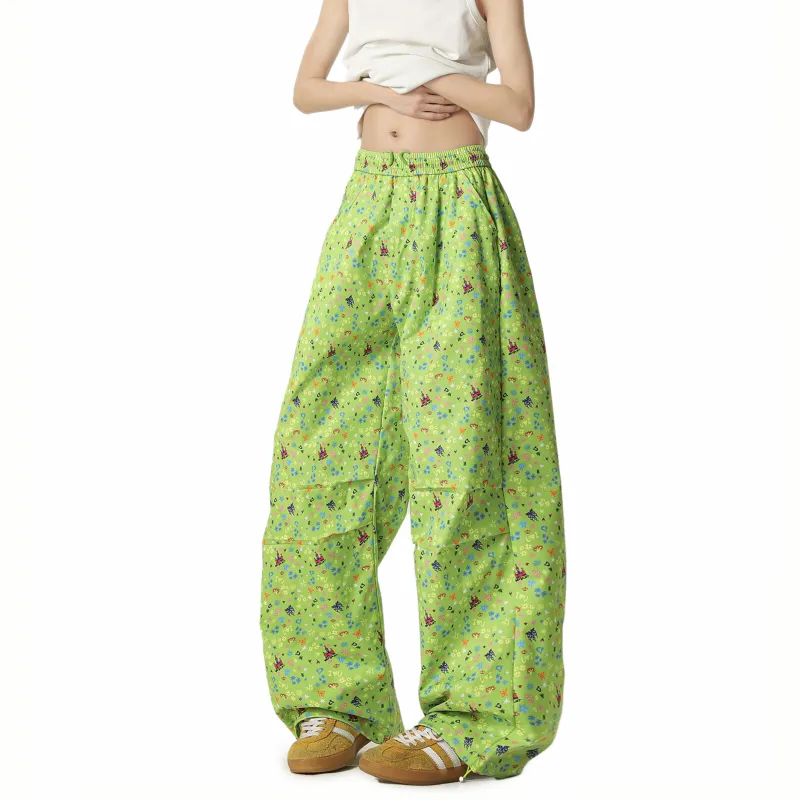 Teddy Zoo Casual Pants Unisex Green-1