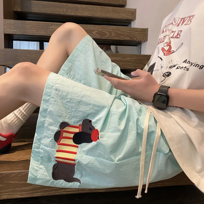 Teddy Zoo Beach Shorts Unisex-18