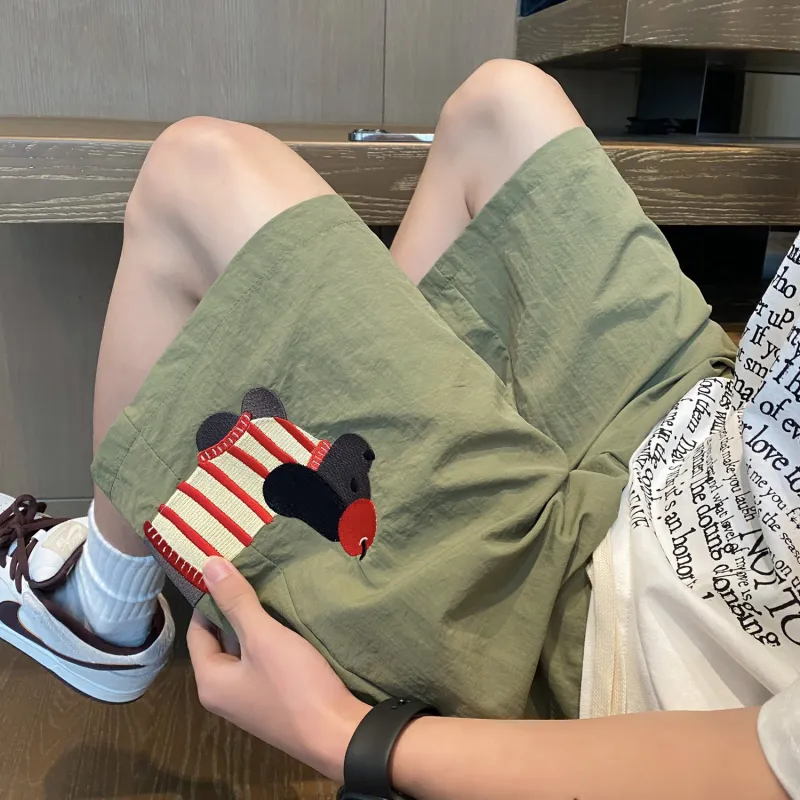 Teddy Zoo Beach Shorts Unisex-12