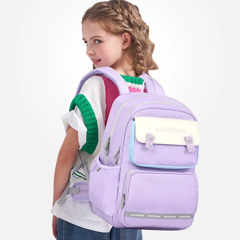 Back Care Polyester Student Bag Regular Kids' Blue/Purple/Black/Pink-29