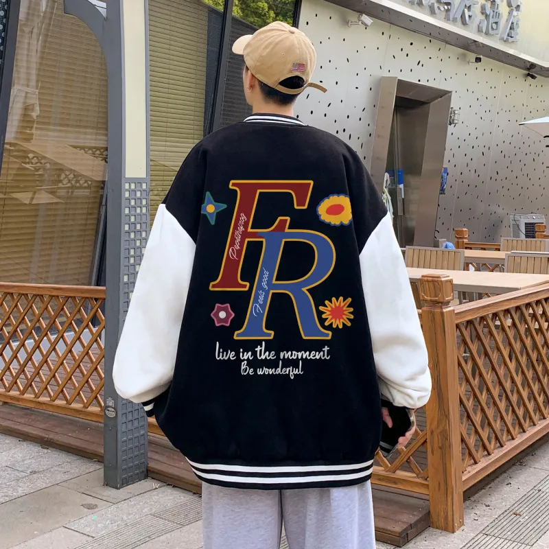 Pepe The Frog Baseball Jacket Unisex-3