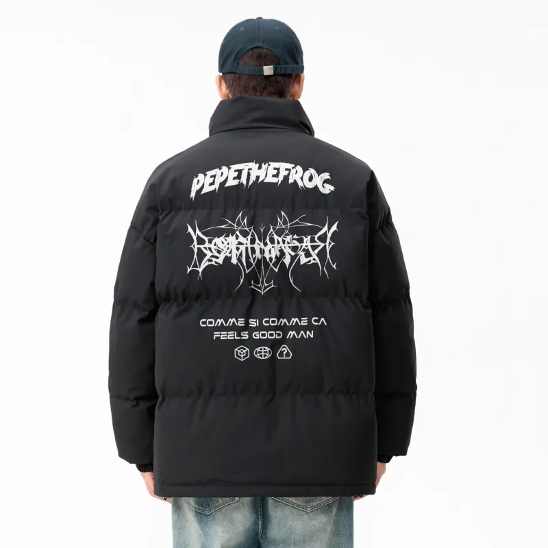 Pepe The Frog Puffer Jacket Unisex-2