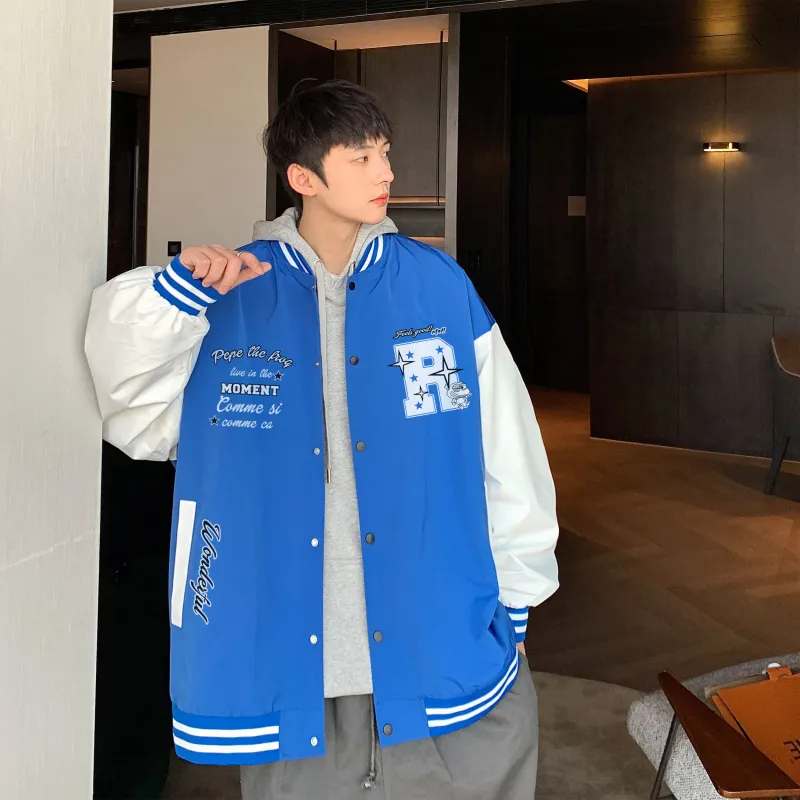 Pepe The Frog Baseball Jacket Unisex-2