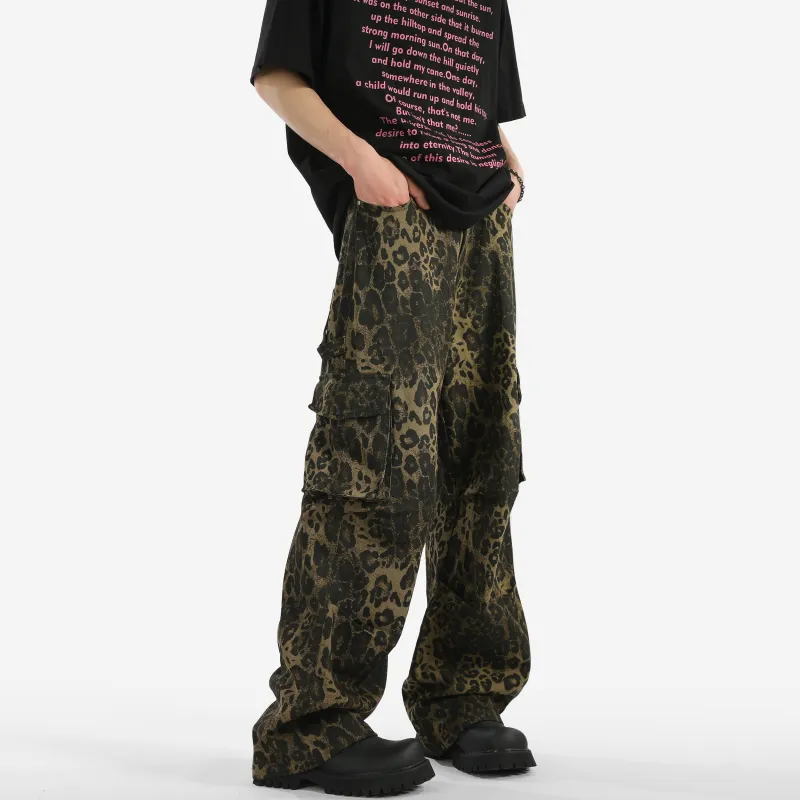 Pepe The Frog Jeans Unisex Leopard Print-3