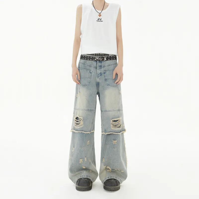 Pepe The Frog Jeans Unisex Distressed-3