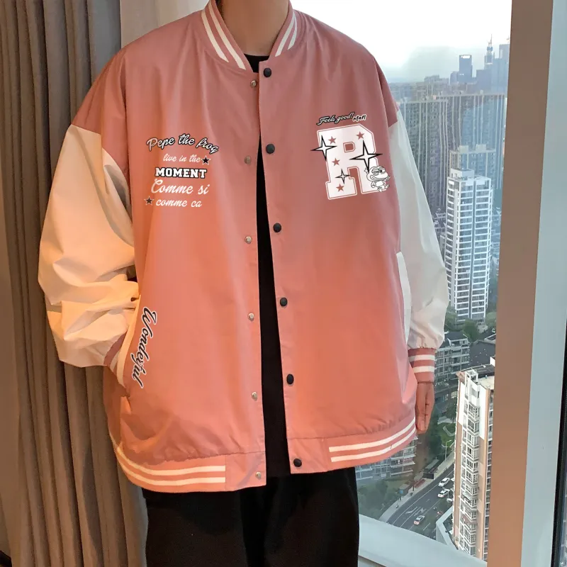 Pepe The Frog Baseball Jacket Unisex-10