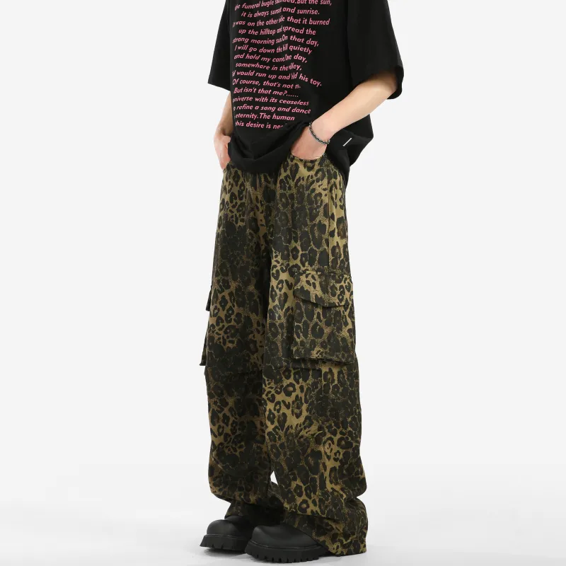 Pepe The Frog Jeans Unisex Leopard Print-4