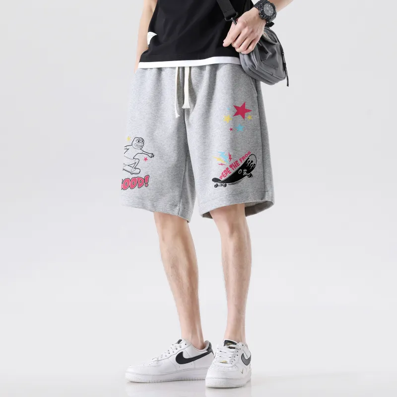 Pepe The Frog Knee Length Pants Unisex-14