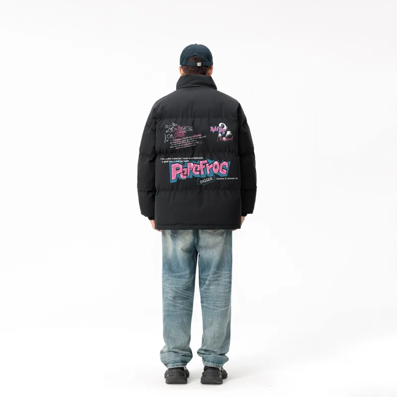 Pepe The Frog Puffer Jacket Unisex-2