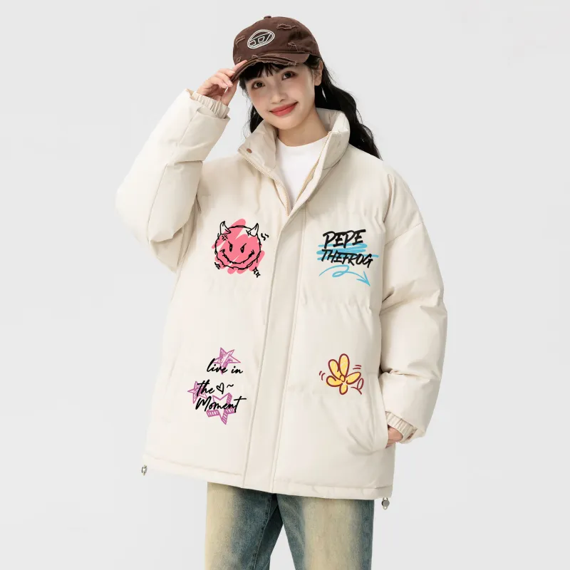 Pepe The Frog Puffer Jacket Unisex-9