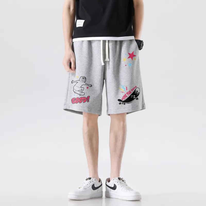 Pepe The Frog Knee Length Pants Unisex-13