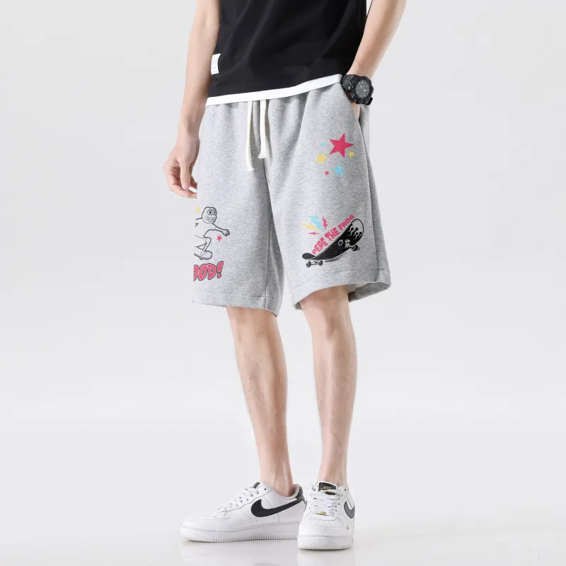 Pepe The Frog Knee Length Pants Unisex-12