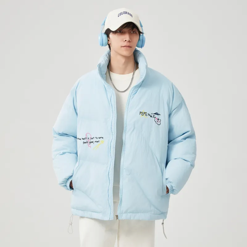 Pepe The Frog Puffer Jacket Unisex-13