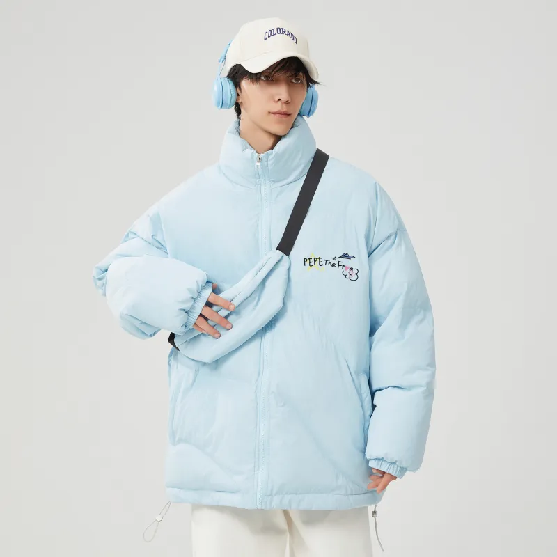 Pepe The Frog Puffer Jacket Unisex-15