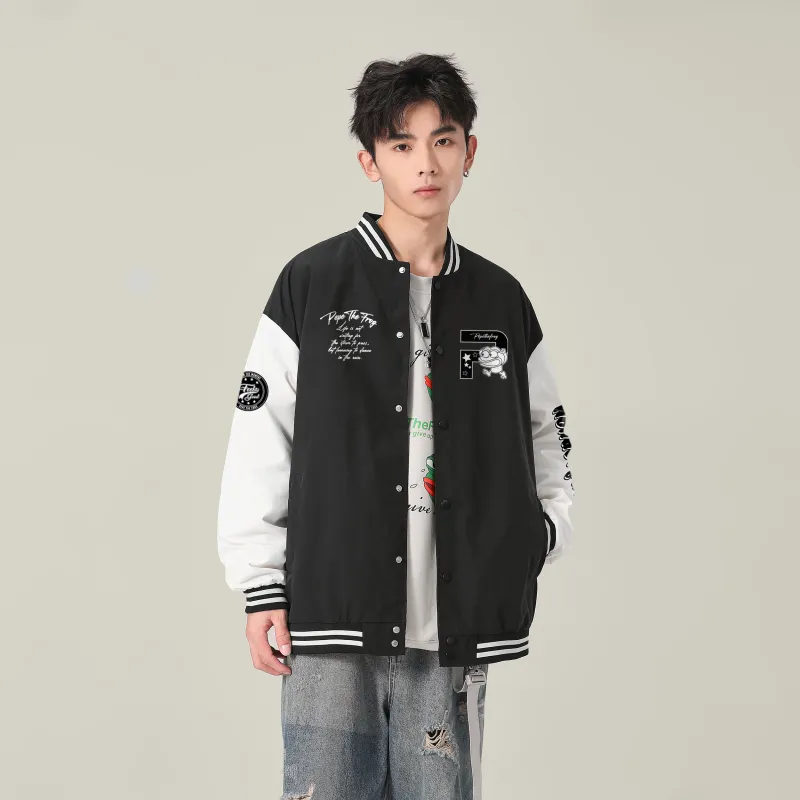 Pepe The Frog Baseball Jacket Unisex-3