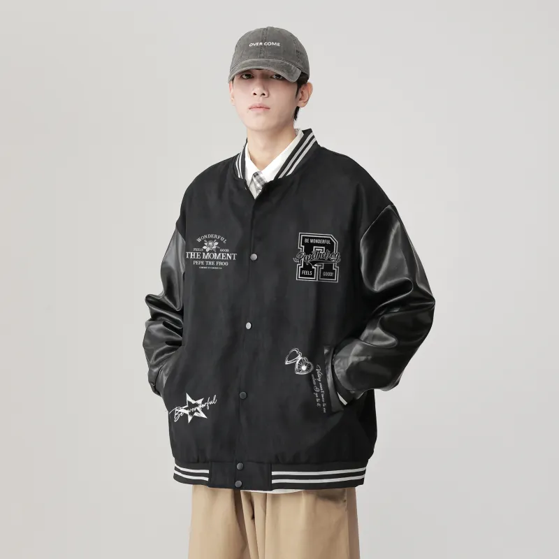 Pepe The Frog Baseball Jacket Unisex-12
