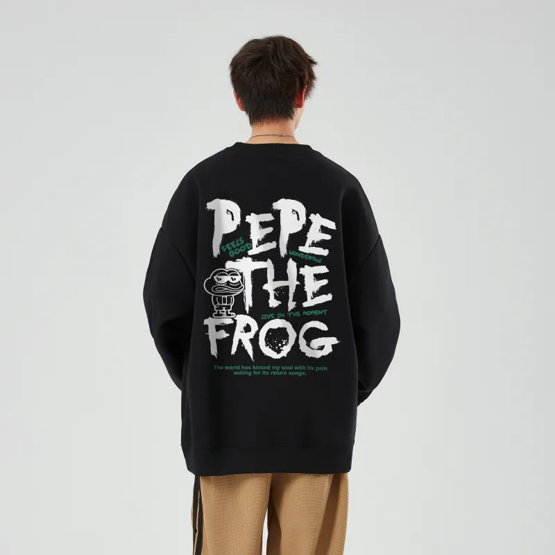 Pepe The Frog Sweatshirt Unisex-19