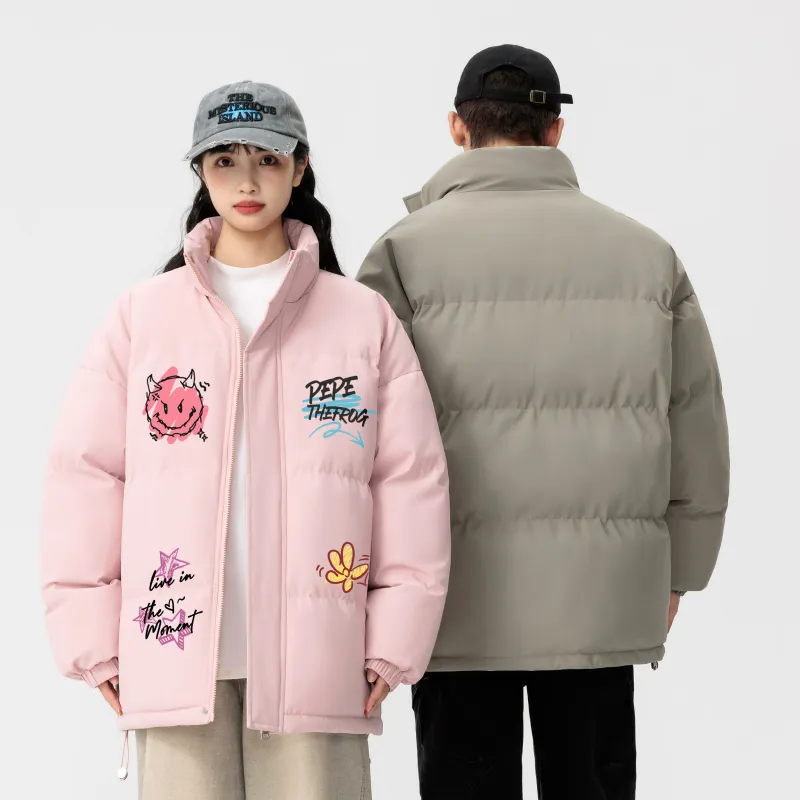 Pepe The Frog Puffer Jacket Unisex-17