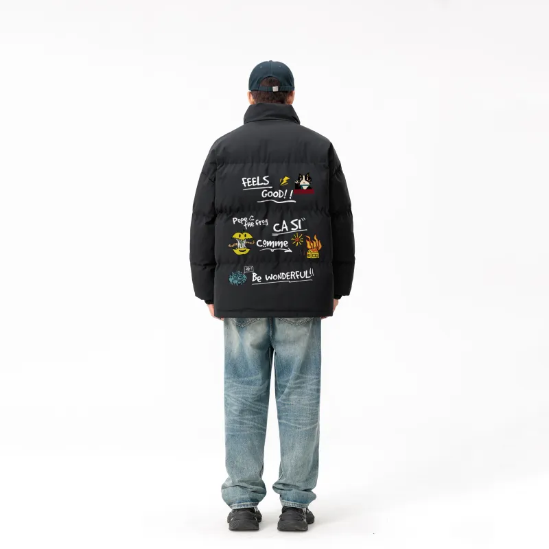 Pepe The Frog Puffer Jacket Unisex-2