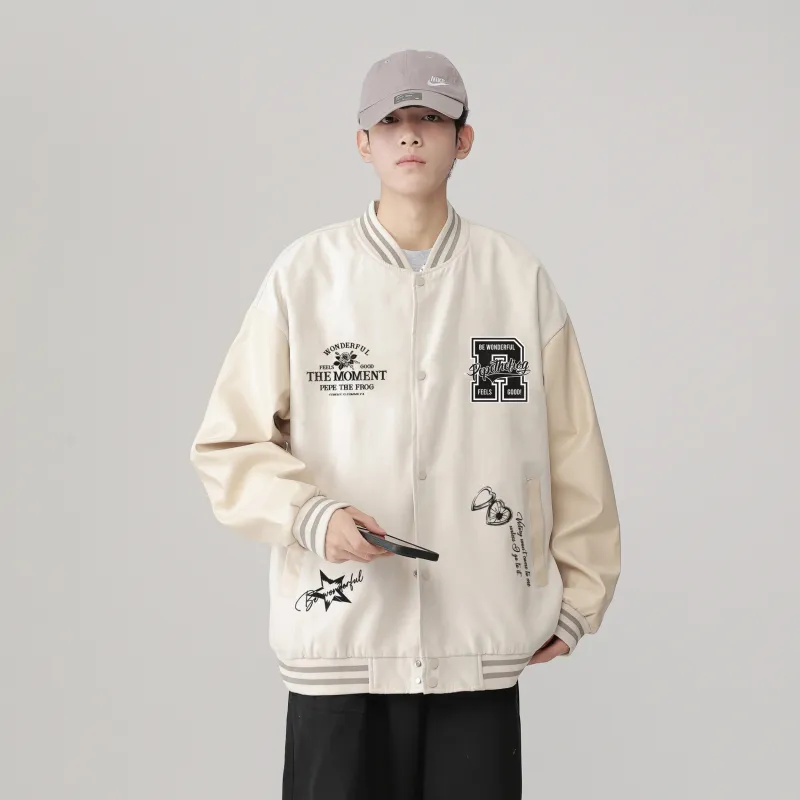 Pepe The Frog Baseball Jacket Unisex-2
