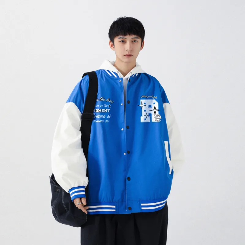 Pepe The Frog Baseball Jacket Unisex-3