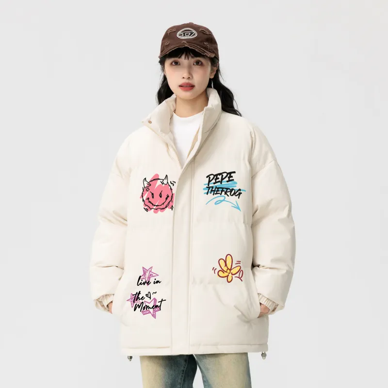 Pepe The Frog Puffer Jacket Unisex-8
