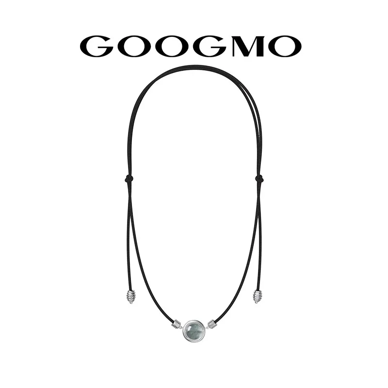 GOOGMO Glass Type Jade Jadeite Necklaces Women's-1