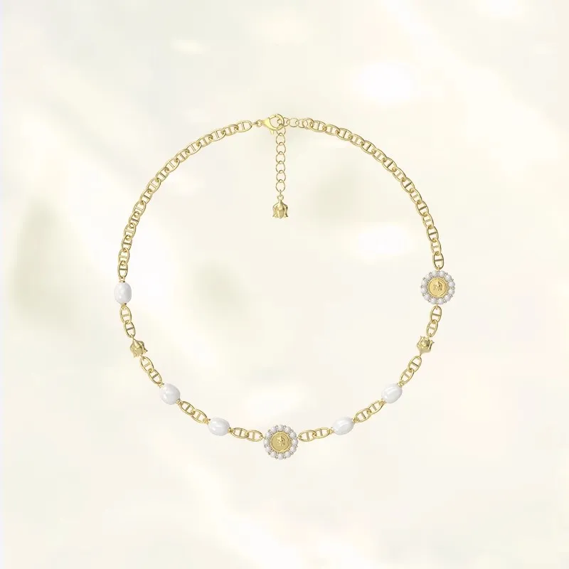 GOOGMO 18K Gold Plated Copper Necklaces Women's-1