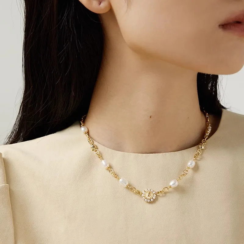 GOOGMO 18K Gold Plated Copper Necklaces Women's-3