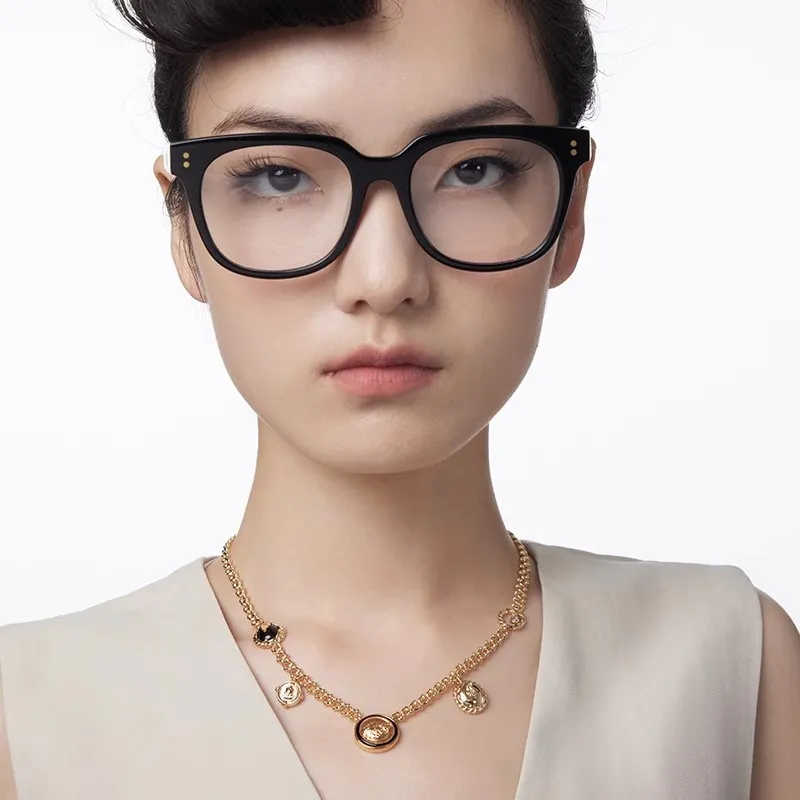 GOOGMO 18K Gold Plated Copper Necklaces Women's-2
