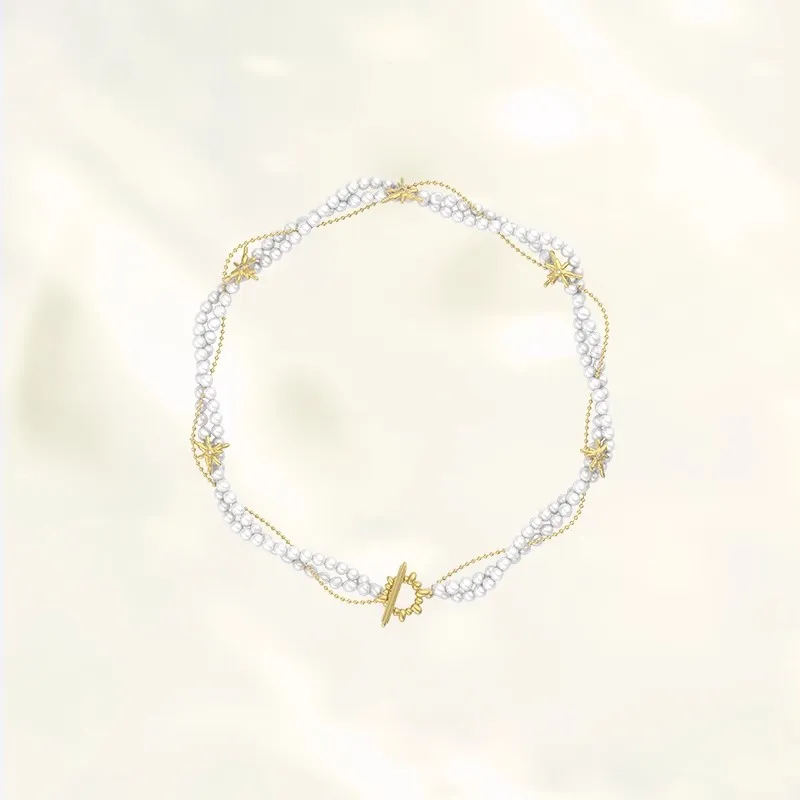 GOOGMO 18K Gold Plated Copper Necklaces Women's-1