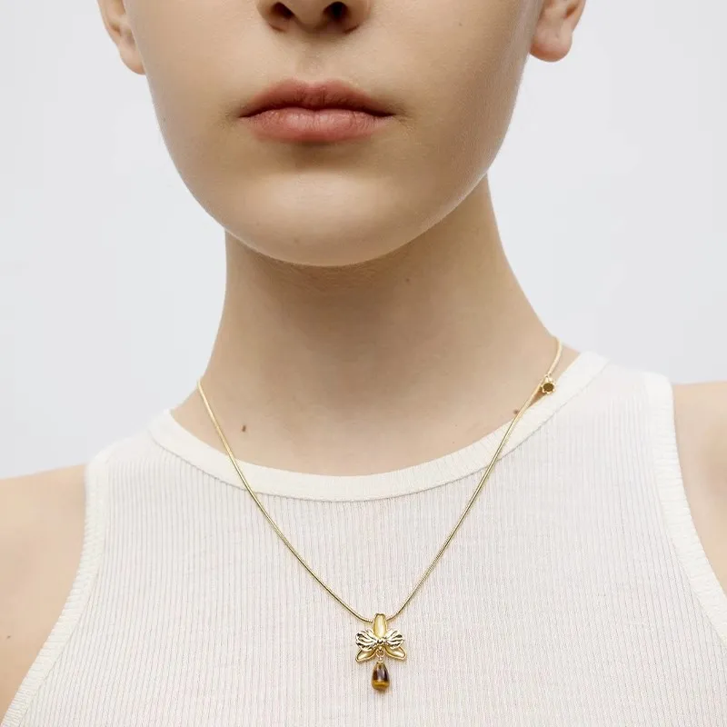 GOOGMO 18K Gold Plated Copper Necklaces Women's-2