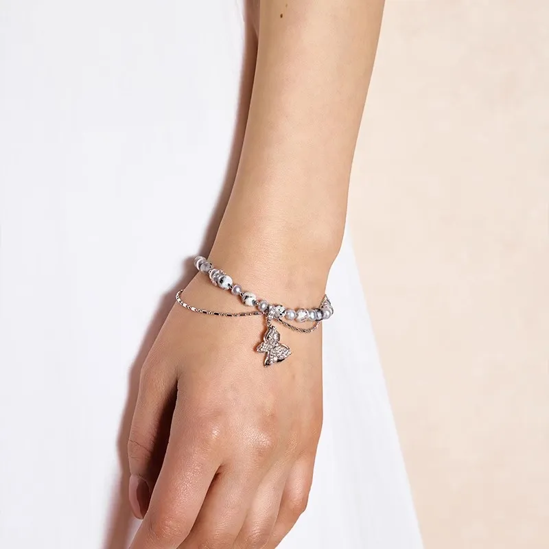 GOOGMO Rhodium plated Copper Bracelets Women's-2