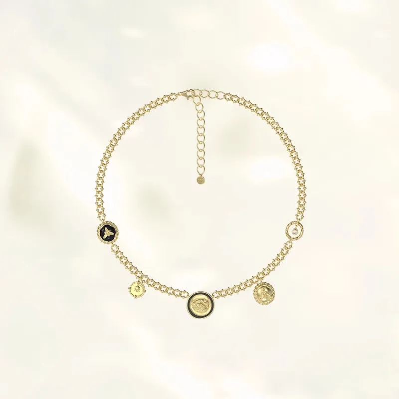 GOOGMO 18K Gold Plated Copper Necklaces Women's-1