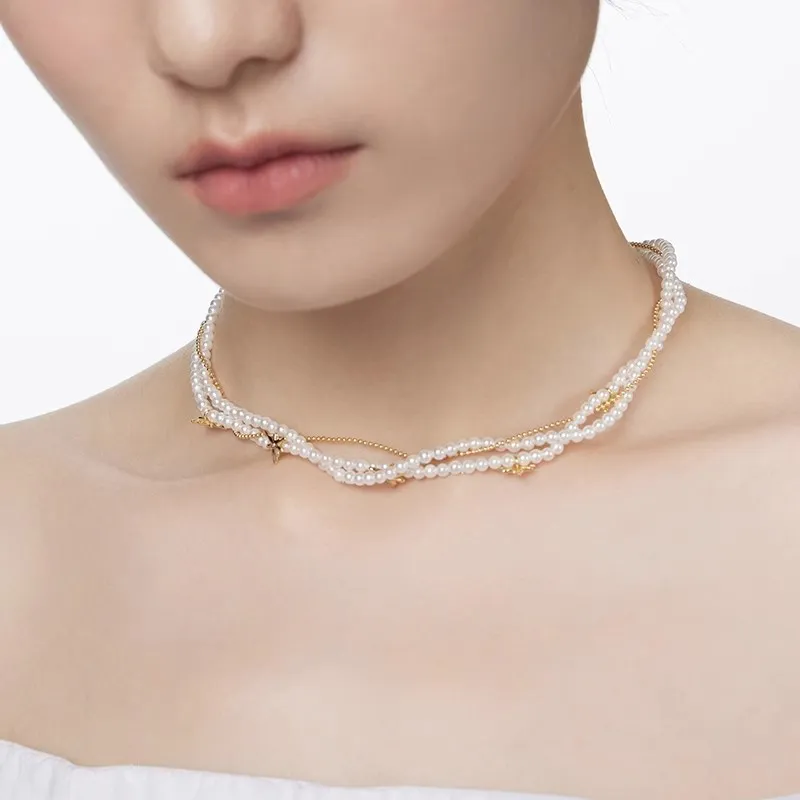 GOOGMO 18K Gold Plated Copper Necklaces Women's-4