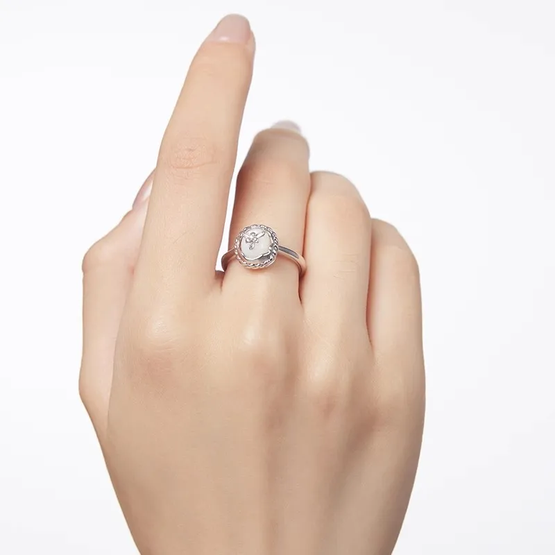 GOOGMO 18K Gold Plated Copper Rings Women's-5
