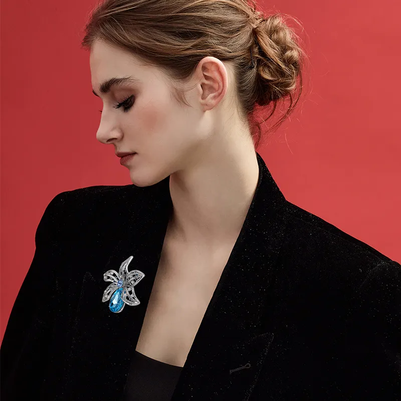 Eternelle Austrian Crystal Brooches Women's-2
