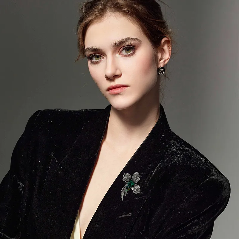 Eternelle Austrian Crystal Brooches Women's-2